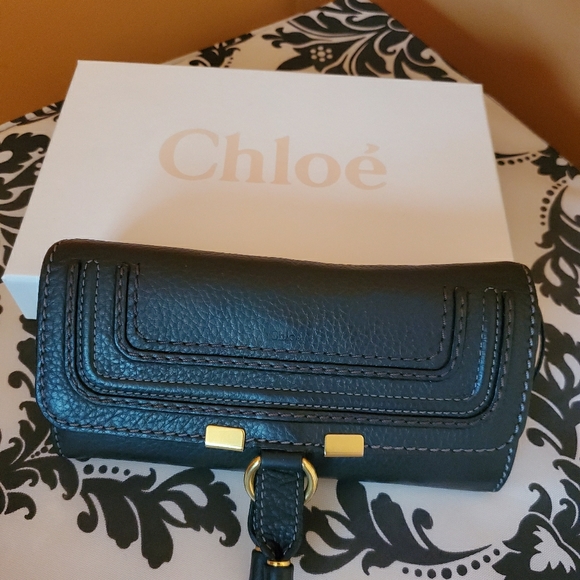 Chloe Handbags - Chloe Marcie Leather Flap Wallet